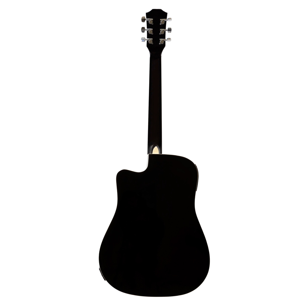 DESALVO ACOUSTIC GUITAR CUT-AWAY BLACK - EQ