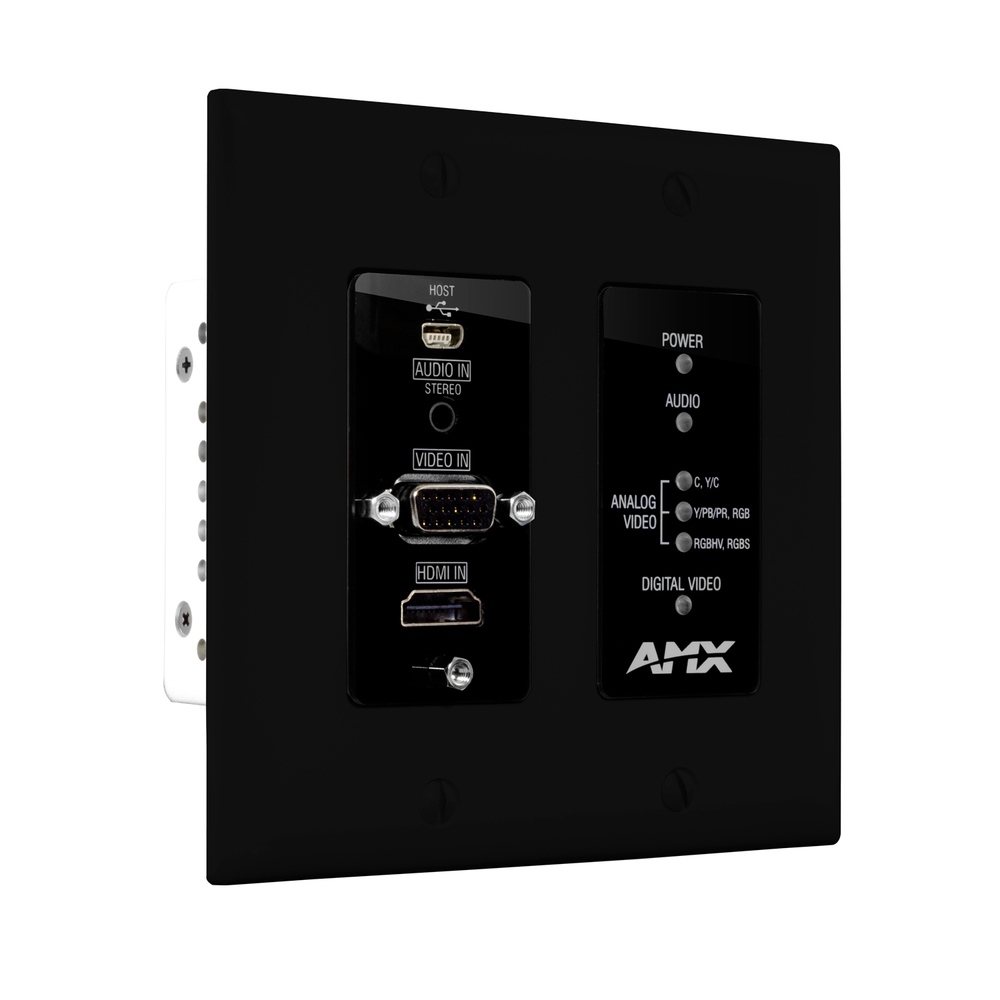 AMX DXLINK MULTI-FORMAT DECOR STYLE WALLPLATE TRANSM.