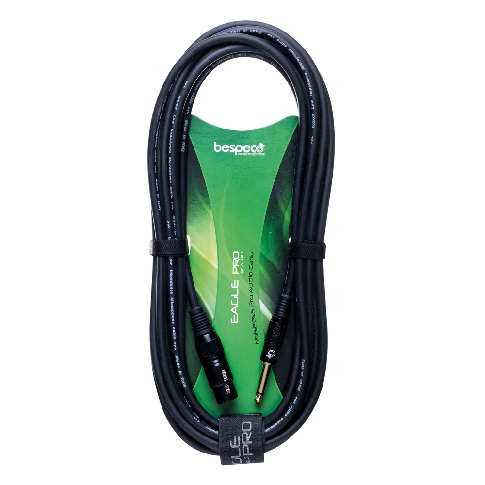 BESPECO ΜΙΚΡΟΦΩΝΙΚΟ ΚΑΛΩΔΙΟ CVP100S 3m JACK MONO S60BK