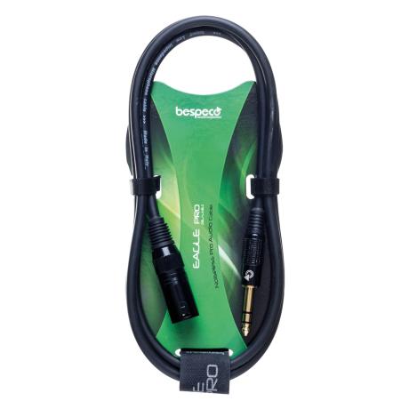 BESPECO GUITAR CABLE JACK TRS /CANNON M 0,3m