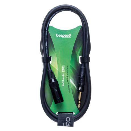 BESPECO GUITAR CABLE JACK TRS /CANNON M 3m