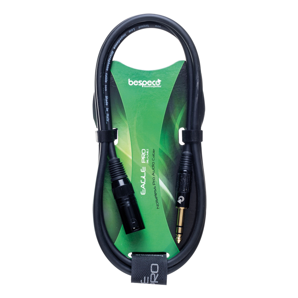 BESPECO GUITAR CABLE JACK TRS /CANNON M 9m