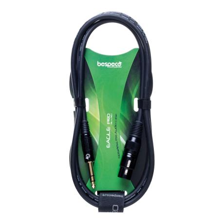 BESPECO ΜΙΚΡΟΦΩΝΙΚΟ ΚΑΛΩΔΙΟ CANNON FEMALE/JACK TRS  1,5m