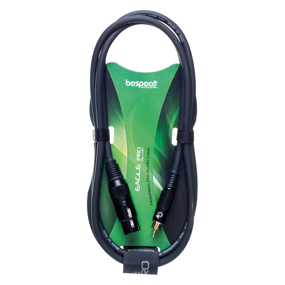 BESPECO GUITAR CABLE RCA/CANNON FEMALE 1,5m