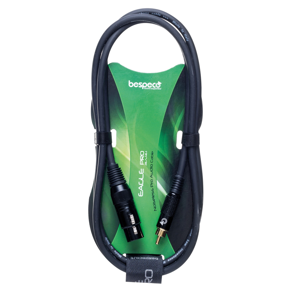 BESPECO GUITAR CABLE RCA/CANNON FEMALE 5m