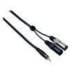 BESPECO CABLE MINI JACK ST/2 XLR MALE 3m