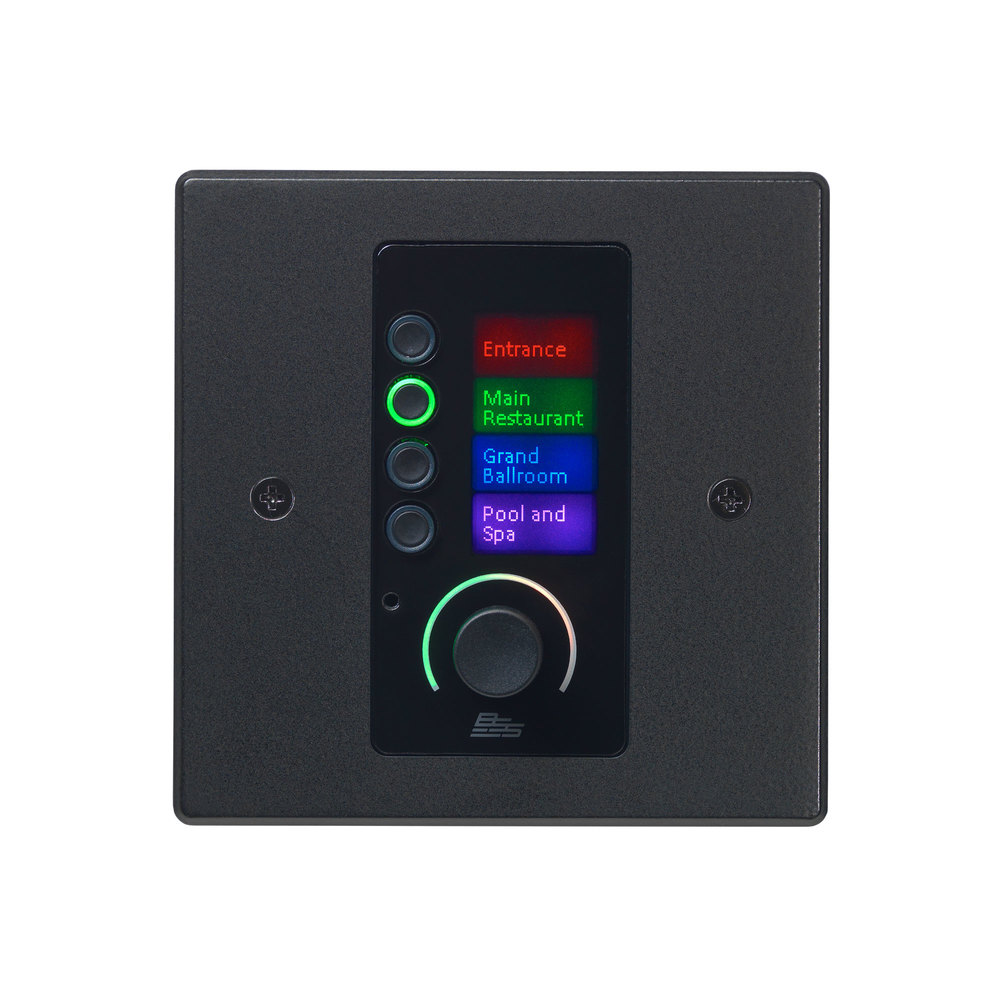 BSS ETHERNET CONTROLLER 4 BUTTONS & VOLUME BLACK