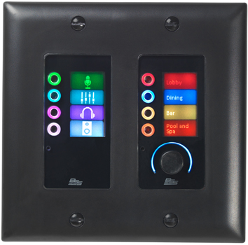 BSS ETHERNET CONTROLLER 8 BUTTONS & VOLUME BLACK