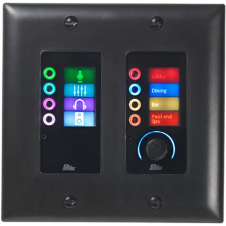 BSS ETHERNET CONTROLLER 8 BUTTONS & VOLUME BLACK