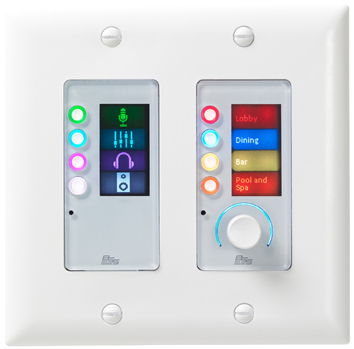 BSS ETHERNET CONTROLLER 8 BUTTONS & VOLUME WHITE