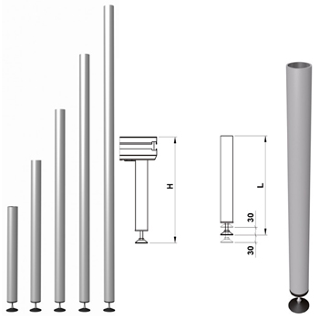 EUROTRUSS ΣΤΑΘΕΡΟ ΠΟΔΙ ΠΑΤΩΜΑΤΟΣ ΥΨΟΥΣ 20CM + ADJ FOOT