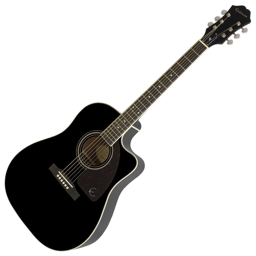 EPIPHONE AJ-220SCE SOLID TOP AC/ELECTRIC EBONY