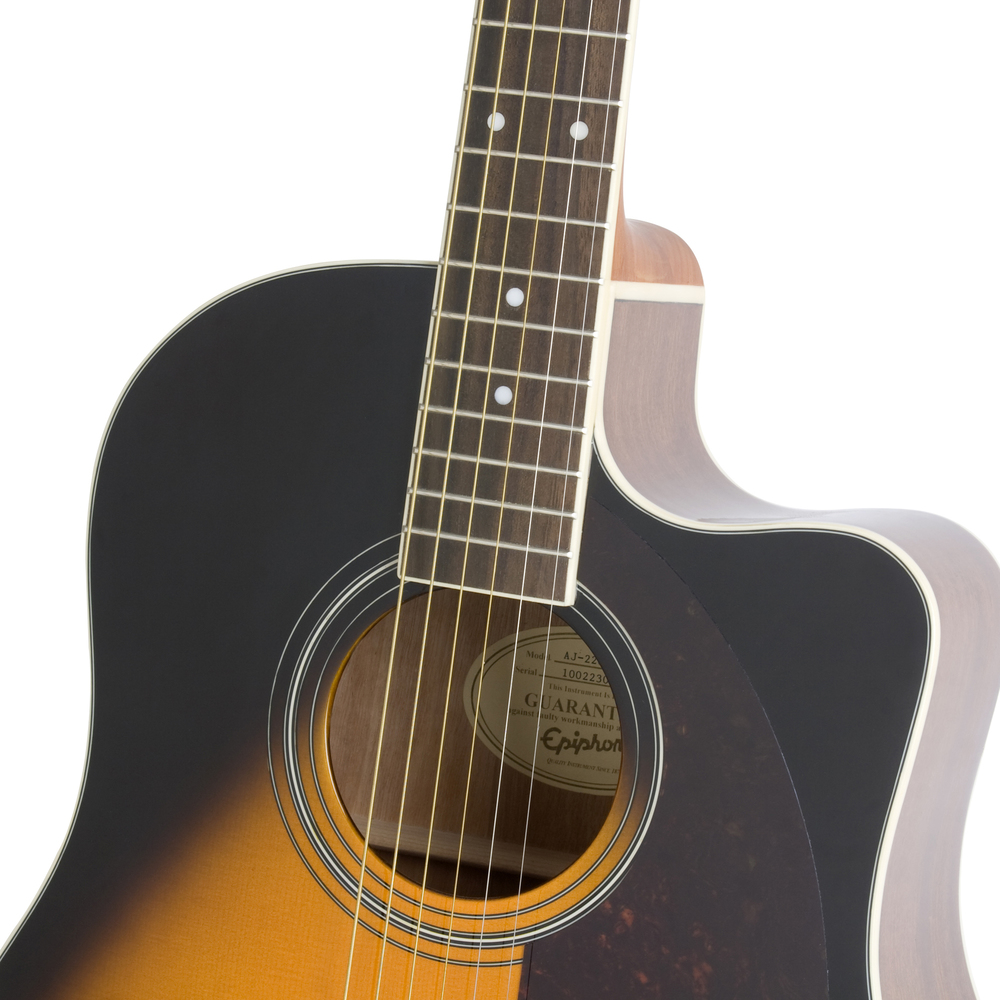 EPIPHONE E/ACOUSTIC GUITAR AJ-220SCE SOLID TOP VINT.SUNB