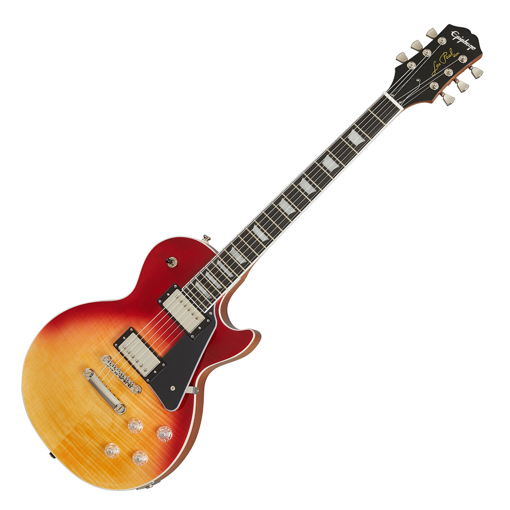 EPIPHONE ELECTRIC GUITAR LP MODERN FIGURED MAGMA ORANGE FADE