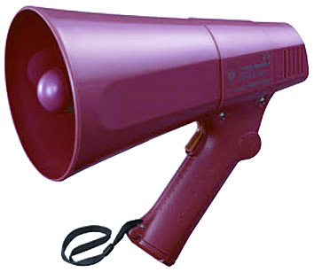 TOA HAND GRIP TYPE MEGAPHONE R6P(AA) 8(12V DC) 6W-10W