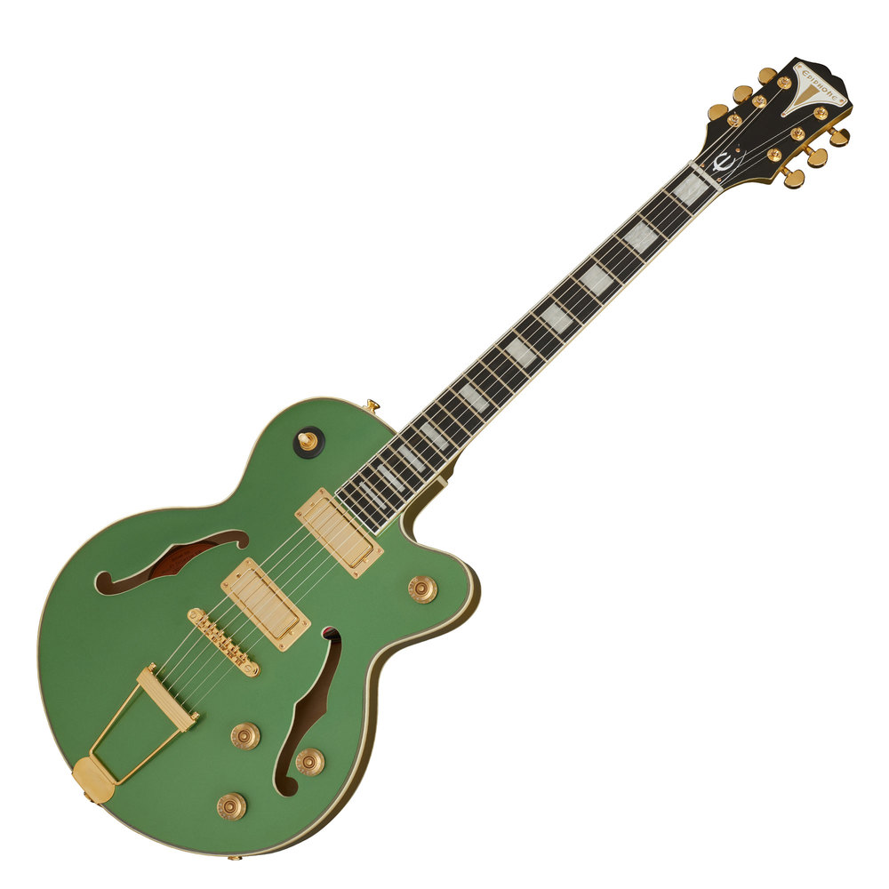 EPIPHONE ELECTRIC GUITAR UPTOWN KAT ES EMERALD GREEN METALLIC