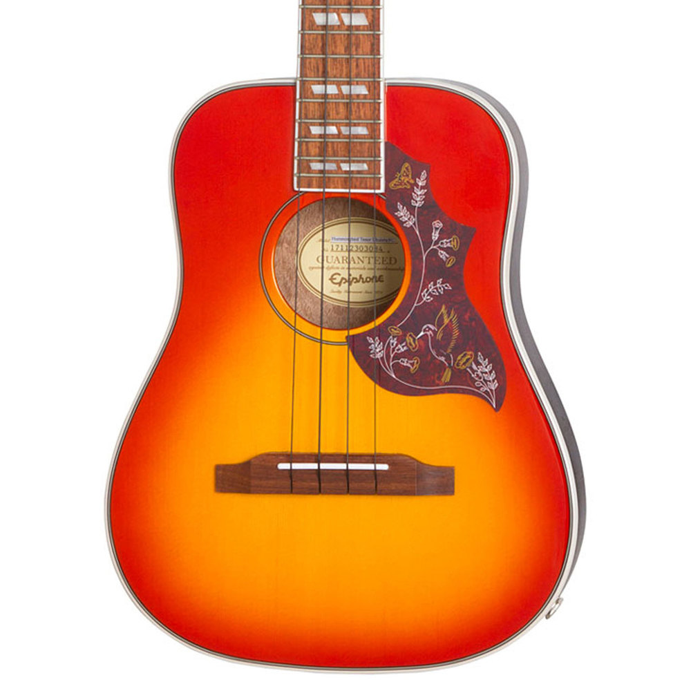 EPIPHONE Hummingbird Ac/El Tenor Ukulele Faded Cherry Burst