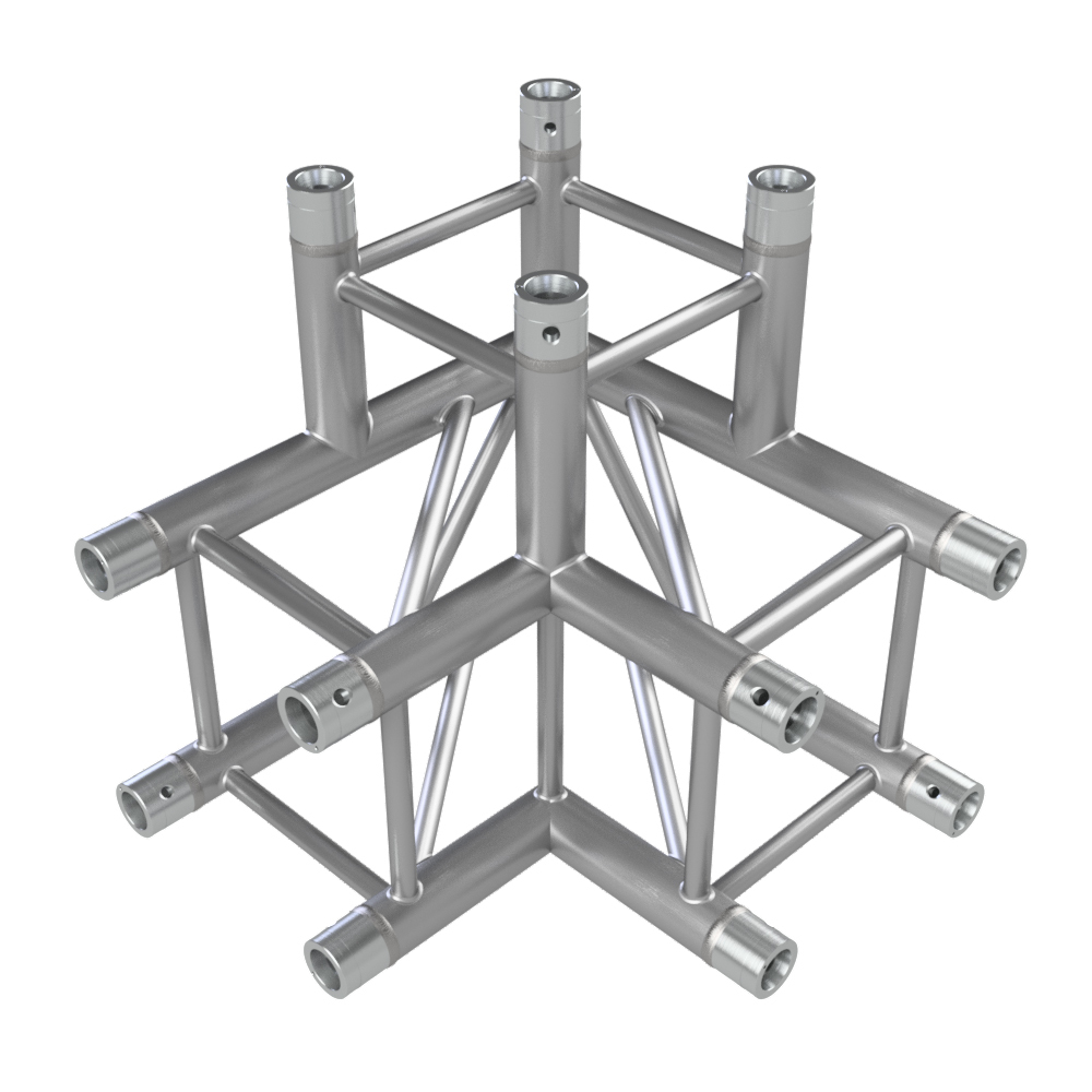 EUROTRUSS 90 DGR + DOWN 3-WAY CORNER 50X50X50CM