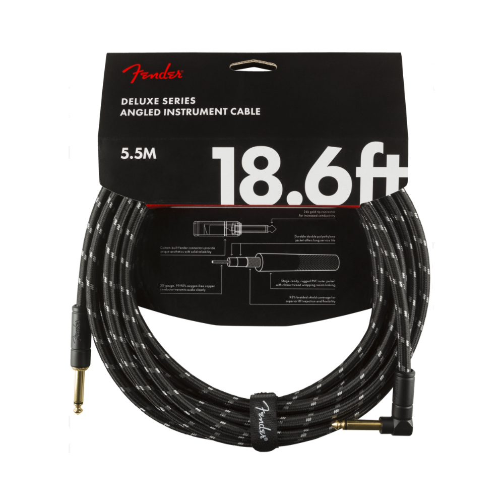 FENDER ΚΑΛΩΔΙΟ ΚΙΘ.DELUXE SERIES ANGL/STR 18.6'' BLACK TW