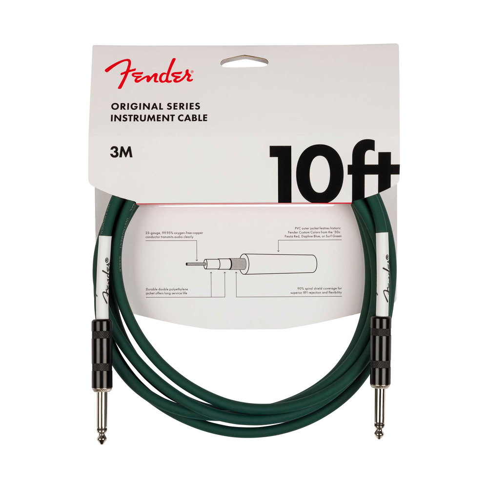 FENDER ΚΑΛΩΔΙΟ ΚΙΘΑΡΑΣ ORIGINAL SERIES 10' SHERWOOD GREEN