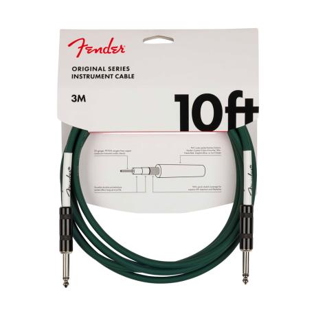 FENDER GUITAR'S CABLE ORIGINAL SERIES 10' SHERWOOD GREEN