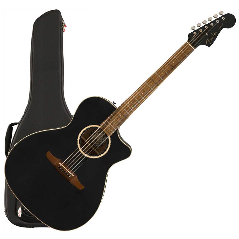 FENDER ΗΛΕΚΤΡΑΚΟΥΣΤΙΚΗ NEWPORTER SPEC MATTE BLACK W/BAG