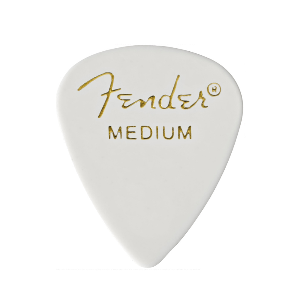 FENDER PLECTRUME  351 CLASSIC WHITE MEDIUM (12 PCS)
