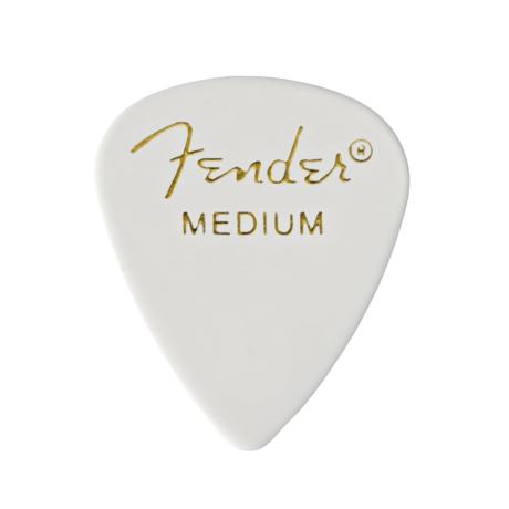 FENDER PLECTRUME  351 CLASSIC WHITE MEDIUM (12 PCS)