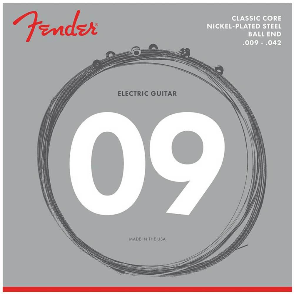 FENDER STRINGS SET CLASSIC CORE  255L BALL END .009-.042