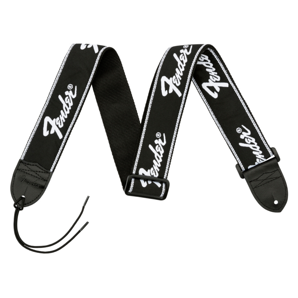 FENDER STRAP RUNNING LOGO STRAP BLACK