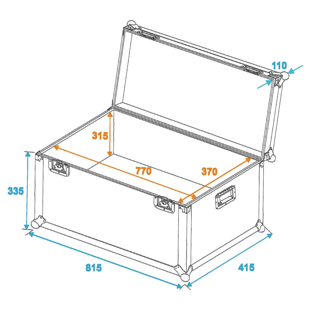 EUROLITE FLIGHTCASE 80Χ40CM FOR ALL PURPOSES