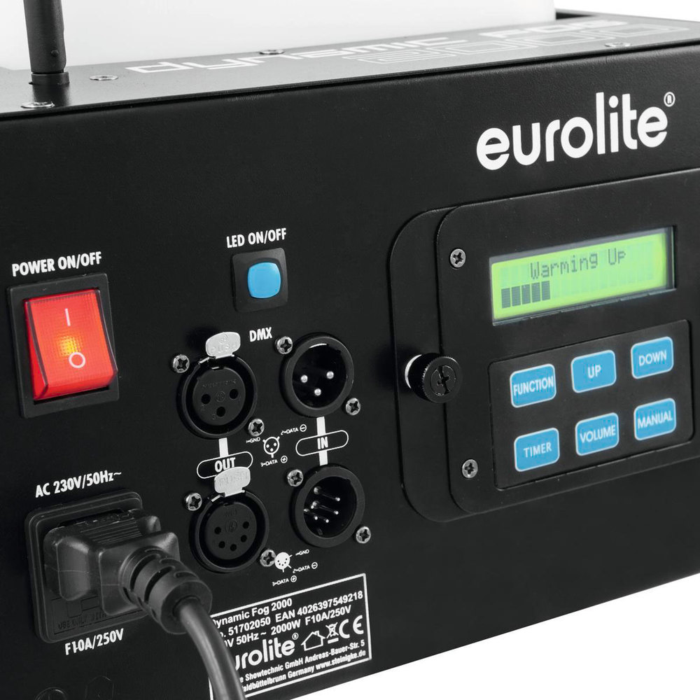 EUROLITE ΜΗΧΑΝΗ ΚΑΠΝΟΥ 2000W +  DMX + REMOTE