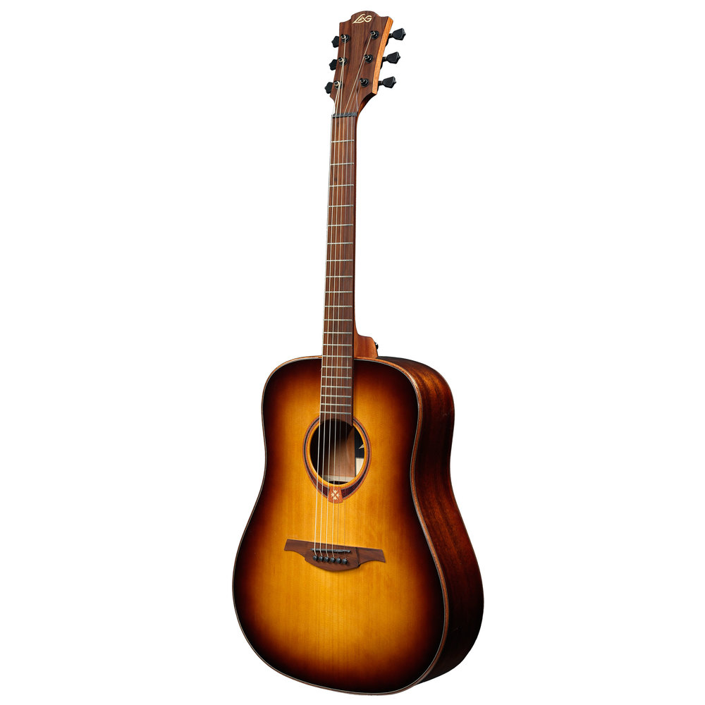 LAG ACOUSTIC GUITAR DREADNOUGHT BROWN