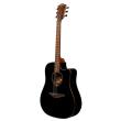 LAG ELECTRIC ACOUSTC GUITAR TRAMONTANE 118D CUTAWAY BLACK
