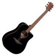 LAG ELECTRIC ACOUSTC GUITAR TRAMONTANE 118D CUTAWAY BLACK