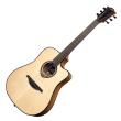 LAG GUITAR ELECTROACOUSTIC DREADNOUGHT CUTAWAY