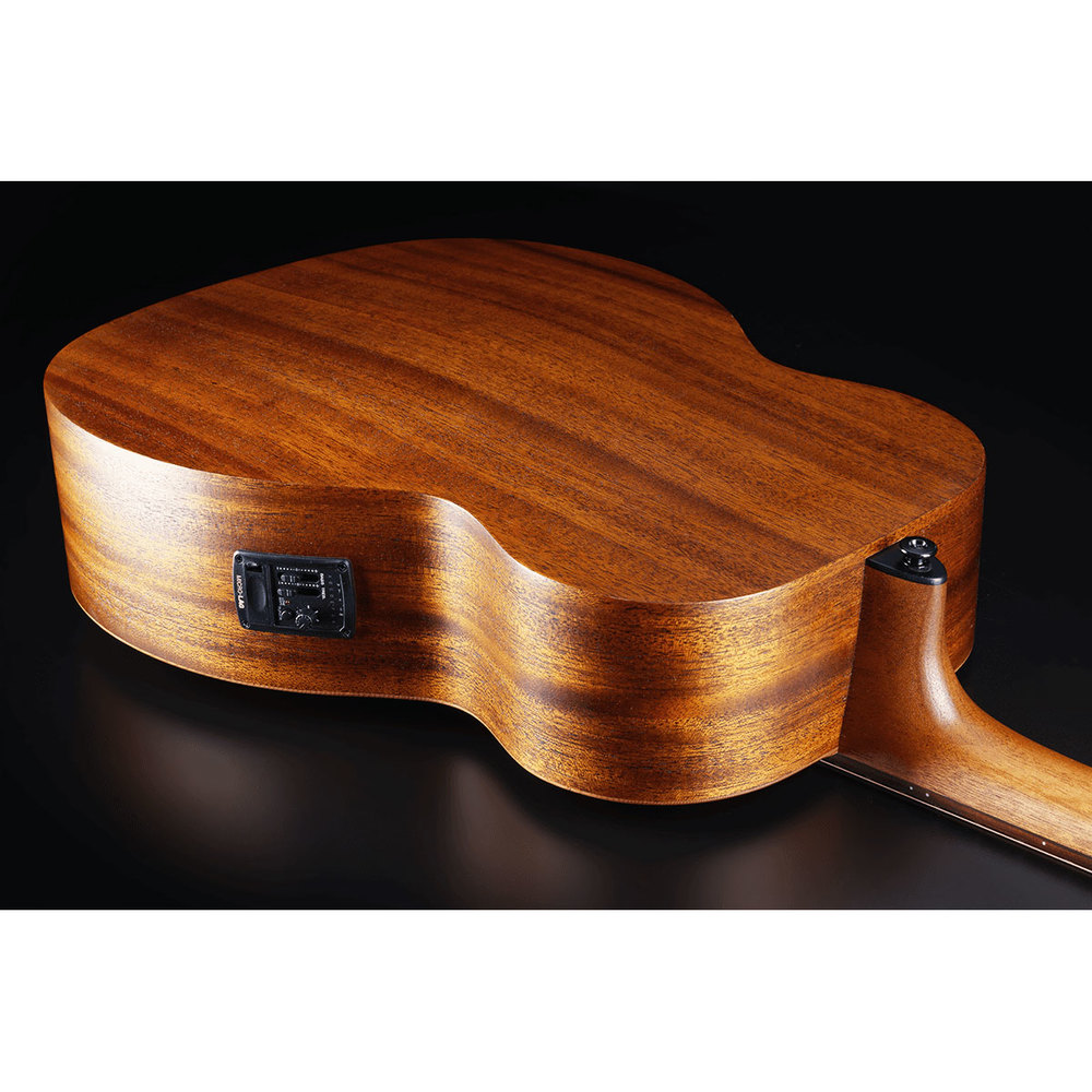 LAG ELECTRIC ACOUSTIC GUITAR TRAVEL RED CEDAR ELECTRO