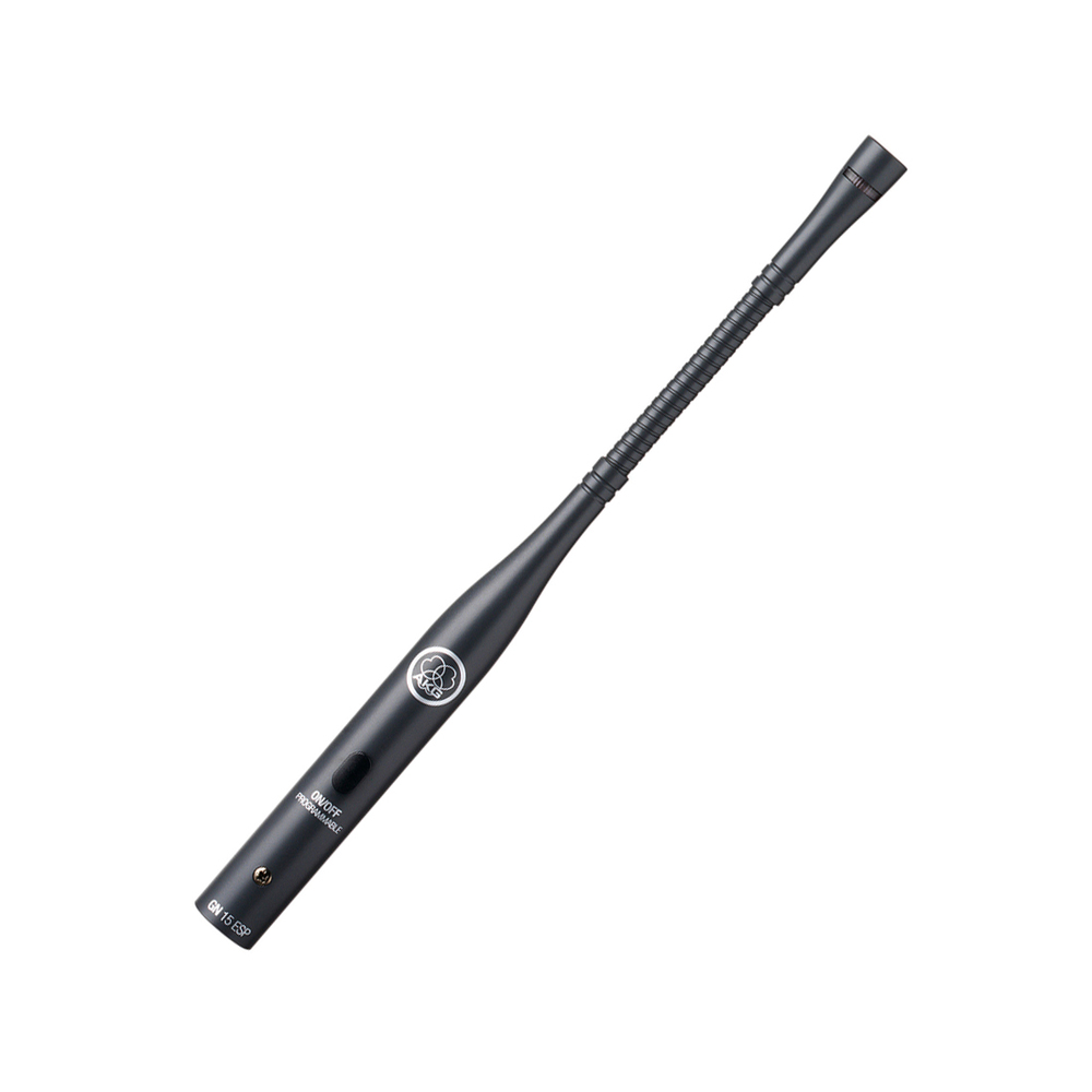 AKG RUGGED 15cm GOOSENECK MODULE WITH PROGRAMMABLE MUTE SWITCH LED RING