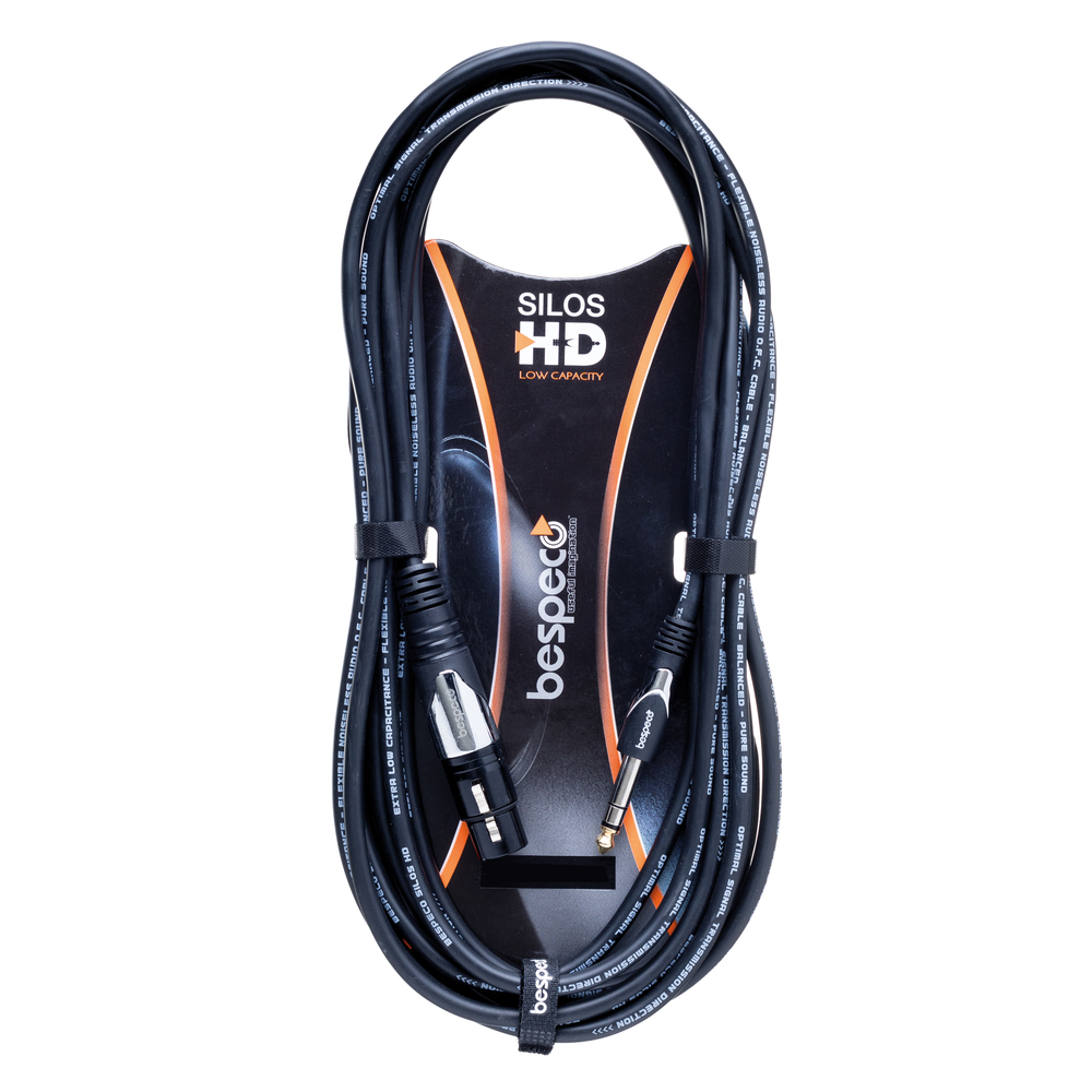 BESPECO SILOS HD INSTRUMENTS CABLE 1m JACK MONO TO XLR FEMALE
