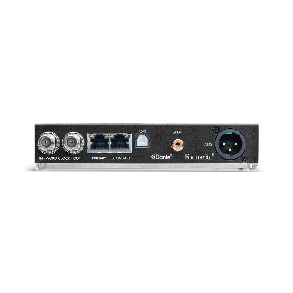 FOCUSRITE-PRO A/D CARD 2 CHANNEL DANTE & AES/SPDIF/OP OUT
