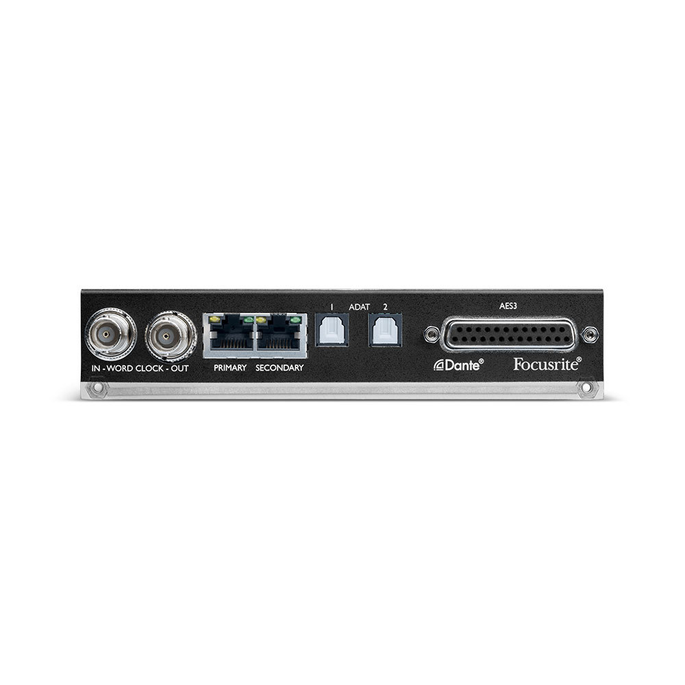 FOCUSRITE-PRO A/D CARD 8 CHANNEL DANTE & AES/SPDIF/OP OUT