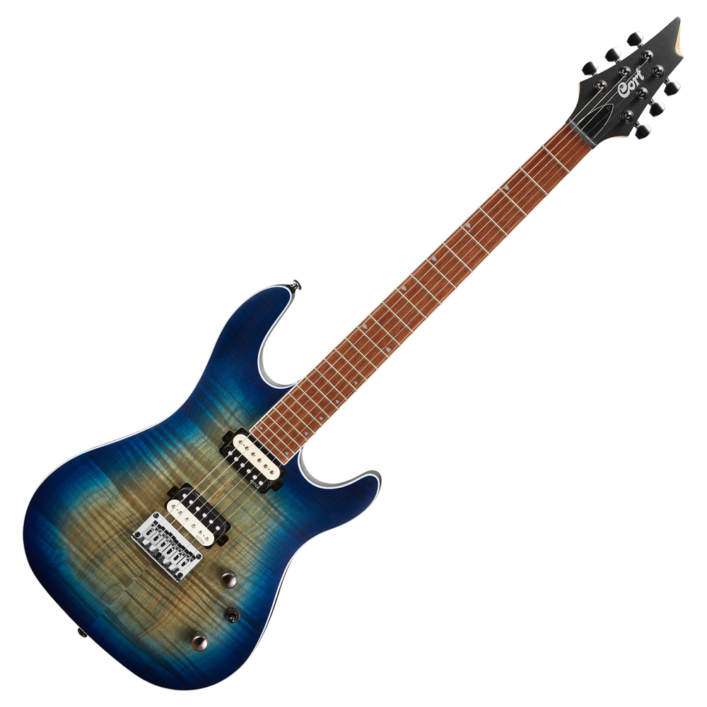 CORT ELECTRIC GUITAR KX SERIES OPEN PORE COBALT BURST HH
