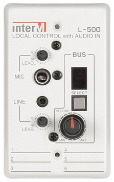 INTER-M LOCAL CONTROL WITH AUDIO IN