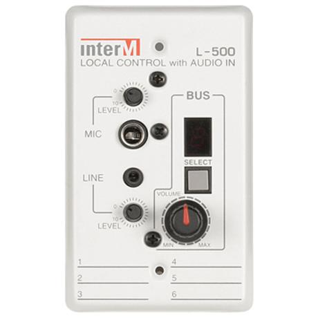 INTER-M LOCAL CONTROL WITH AUDIO IN