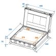 OMNITRONIC FLIGHTCASE FOR ONE LAPTOP WITH 15" MAX 370X255X30mm