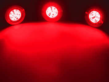 EUROLITE SET 3 ΠΡΟΒΟΛΕΩΝ LED RED ΜΕ ΛΕΥΚΟ ΠΕΡΙΒΛΗΜΑ