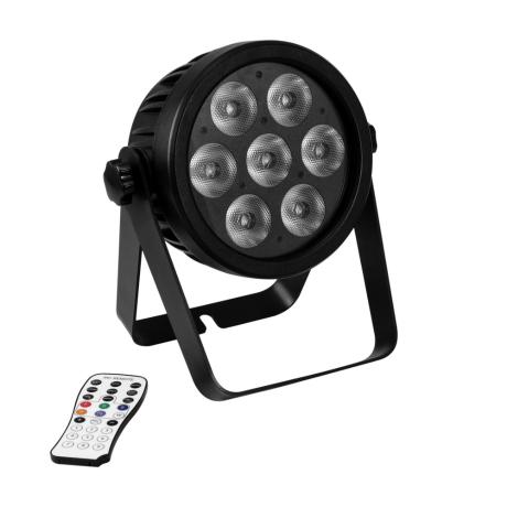 EUROLITE LED PAR 7X9W ΦΩΤΙΣΤΙΚΟ SPOT RGBA/CW/WW+UV 7/1