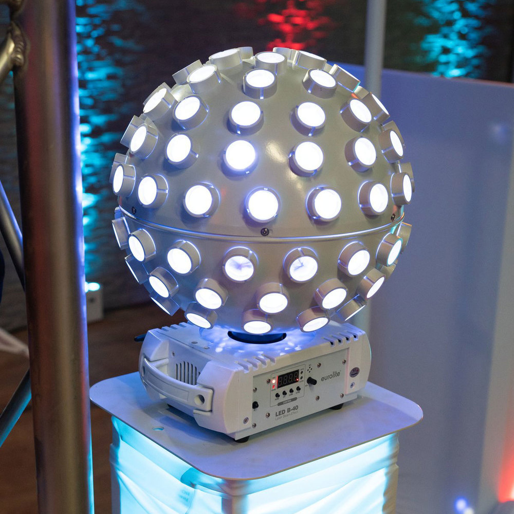 EUROLITE LED MOVING BALL ME 5X12W RGBW&LASER RG WHITE