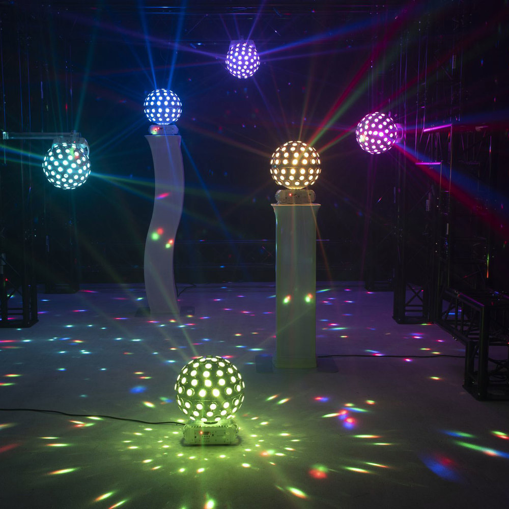 EUROLITE LED MOVING BALL ME 5X12W RGBW&LASER RG WHITE