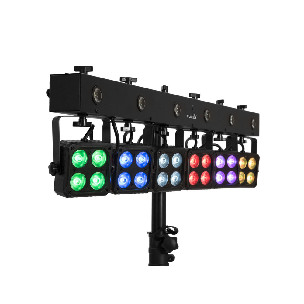 EUROLITE Bar with 6 RGBW spots and 6 white strobe LEDs